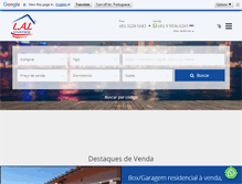 Tablet Screenshot of imobiliarialal.com.br